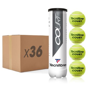 Balles de tennis COURT - CARTON DE 36 TUBES
